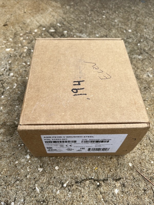 AXIS P9106-V 3MP Indoor Corner IP Security Camera, Brushed Steel – 01553-001