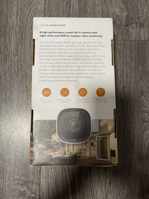 Alarm.com ADC-V723X HD 1080p Outdoor Wi-Fi Camera HDR Night Vision Wide - NEW gallery