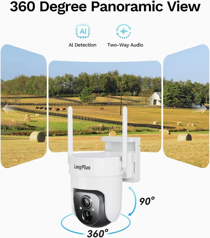 4G LTE Cellular Security Camera No WiFi Solar Outdoor Night Vision With SIM Card gallery