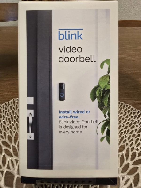 Blink Smart Wi-Fi Video Doorbell Wired/Battery with 2 Way Audio with Alexa Black gallery