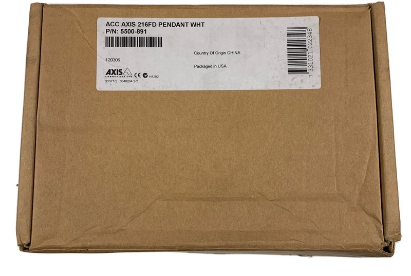 NEW ACC AXIS 216FD PENDANT WHITE , P/N: 5500-891 AXIS COMMUNICATIONS