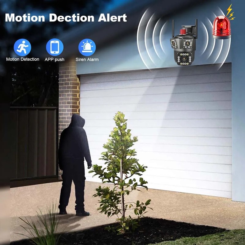 Camaras De Seguridad Wifi Exterior 4K HD Inalambrica Con Vision Nocturna Video gallery