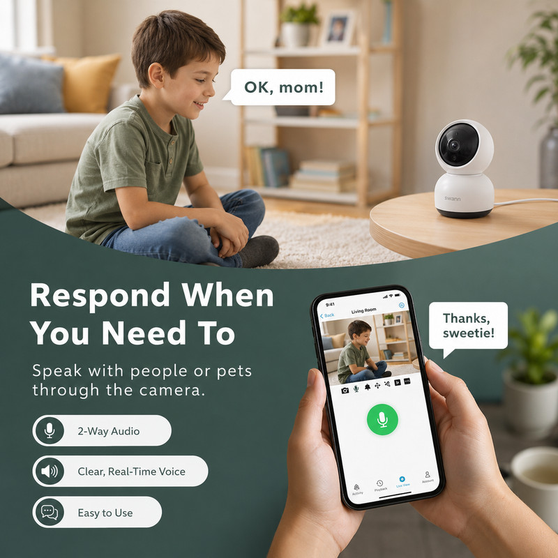 Swann Communications EVO 2K Pan Tilt Security Camera SWIFI-SE2KPT gallery