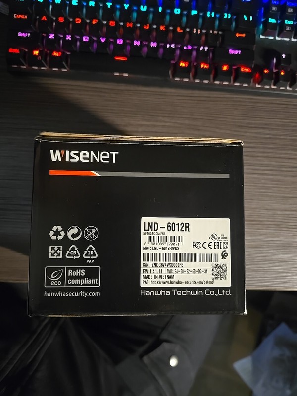 Wisenet LND-6022R Wired Indoor Dome Security Camera