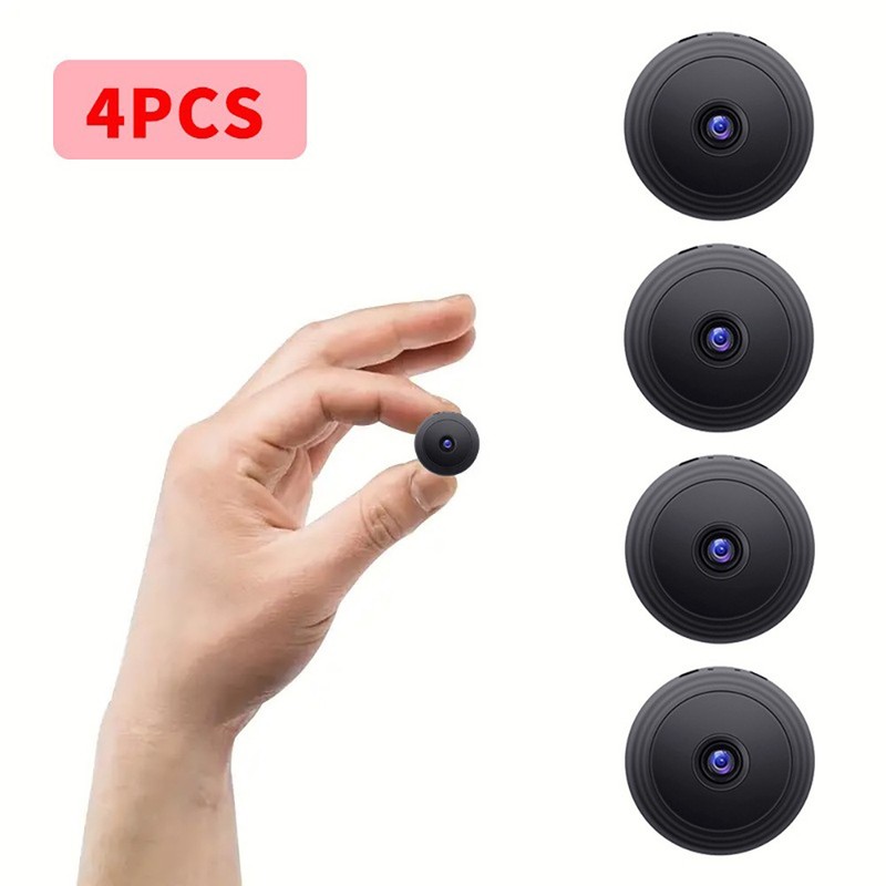 4pcs Practical WiFi Remote Camera with 170° Wide-Angle for Home, Office, Outdoor gallery
