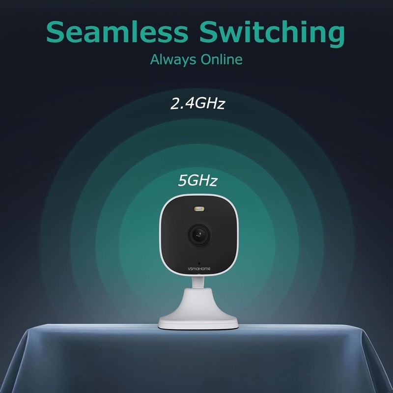 Smart Security Camera Indoor/Outdoor WiFi 2.4G/5G, 4MP, Plug-in, , 2-Way Audi... gallery