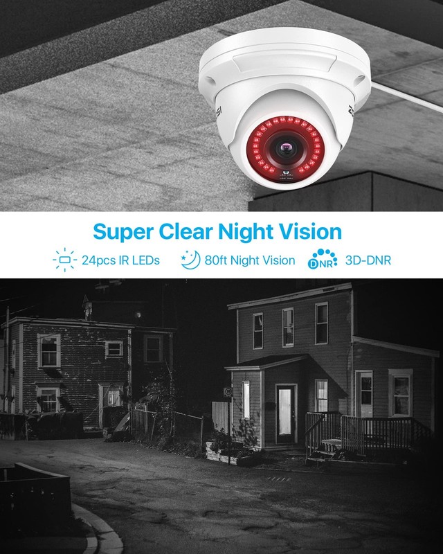 5MP Add-on POE IP Camera Outdoor Indoor Dome Camera with Night Vision Only Wo... gallery