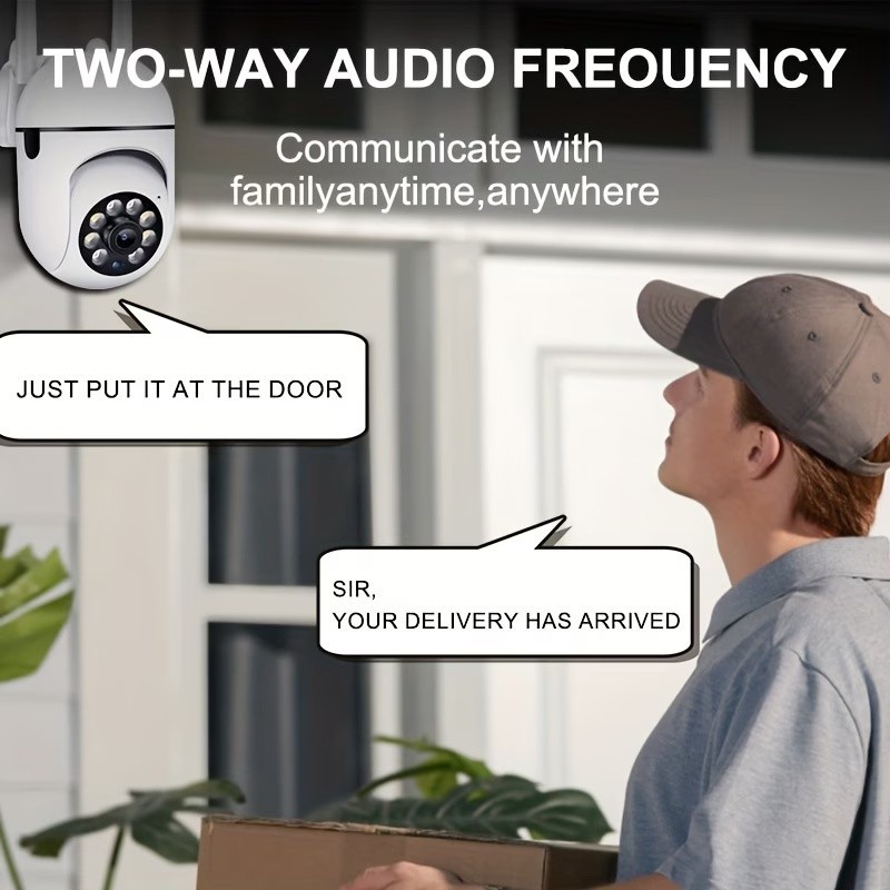 4Pcs WiFi Cameras, 1080P HD, Two-Way Audio, Night Vision, IP54 Waterproof gallery