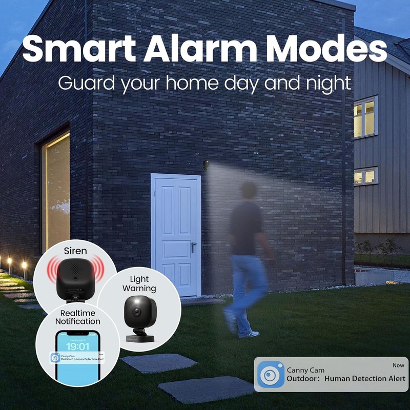 Smart Wi-Fi Security Cameras with & Color Night Vision for Home Protection gallery