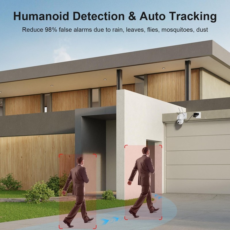 Plug-in Cameras for Home Security 4MP HD, Hosafe WiFi Security Cameras Wirele... gallery
