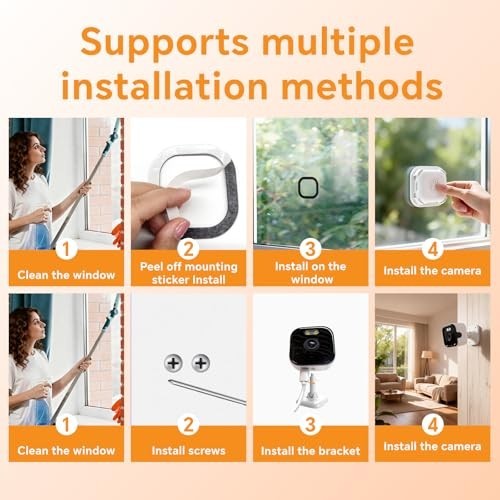 2K WiFi Indoor Security Camera, Night Vision, Motion Detection, 24/7 Recording, gallery