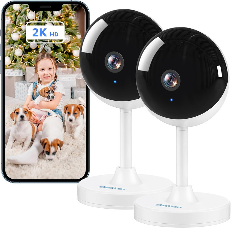 Indoor Security Camera, 2K 3MP Cameras for Home Security | Motion Detection, Pet