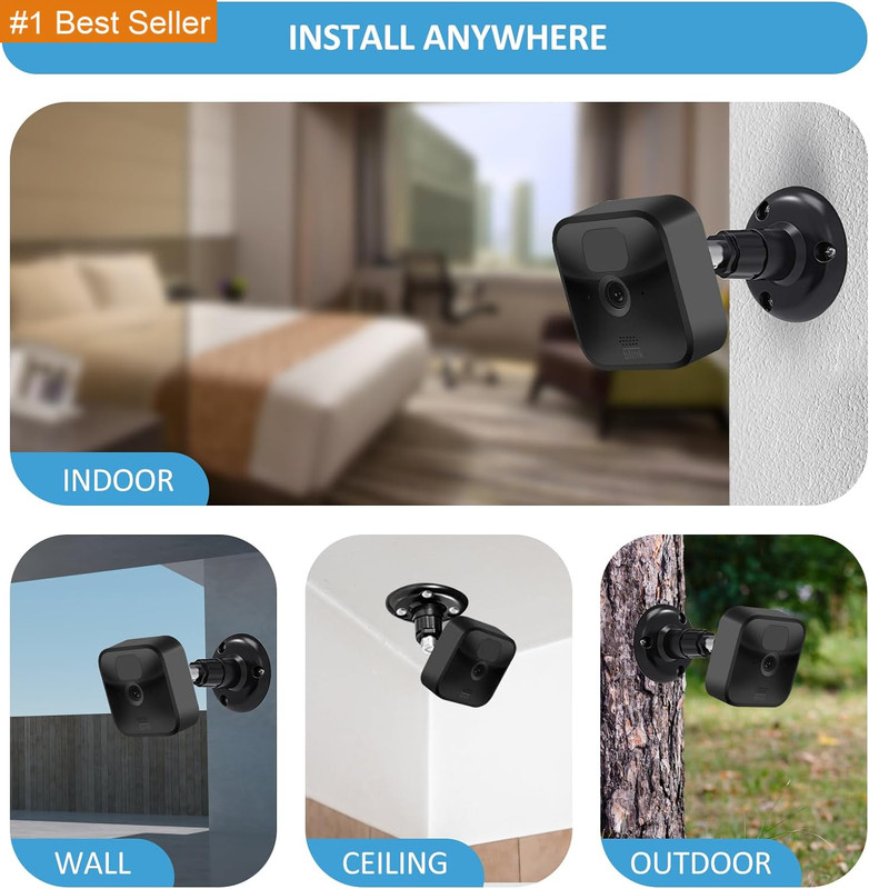 Blink Outdoor Camera Mount, 360 Degree Adjustable Indoor/Outdoor Wall Mount Brac gallery