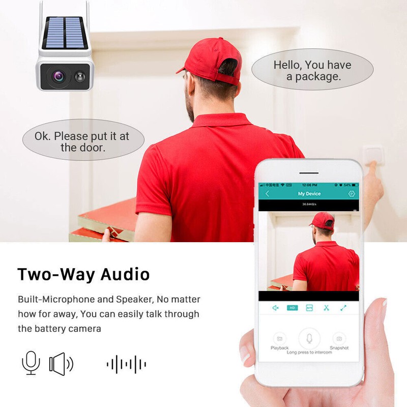 Wireless Solar-Powered Network Camera – Outdoor Security Monitoring Solution gallery