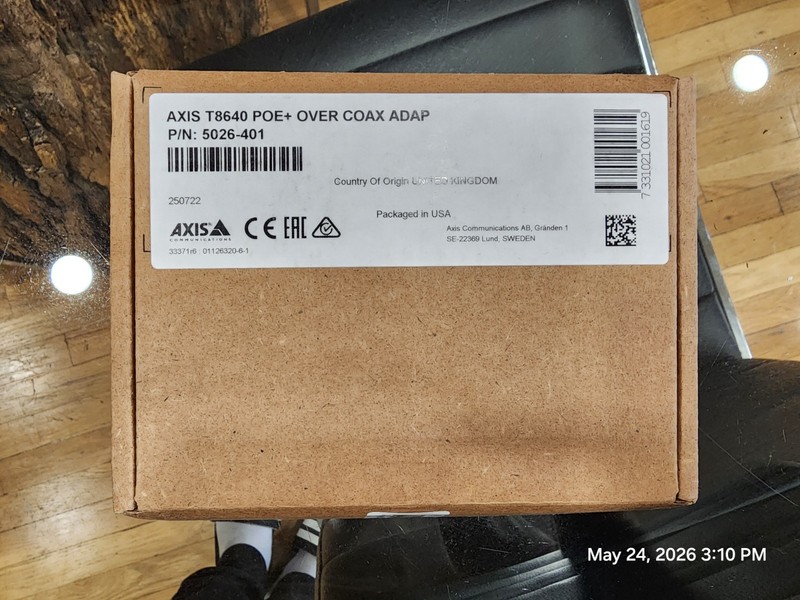 Axis Communications T8645 PoE+ Over Coax Compact Kit gallery