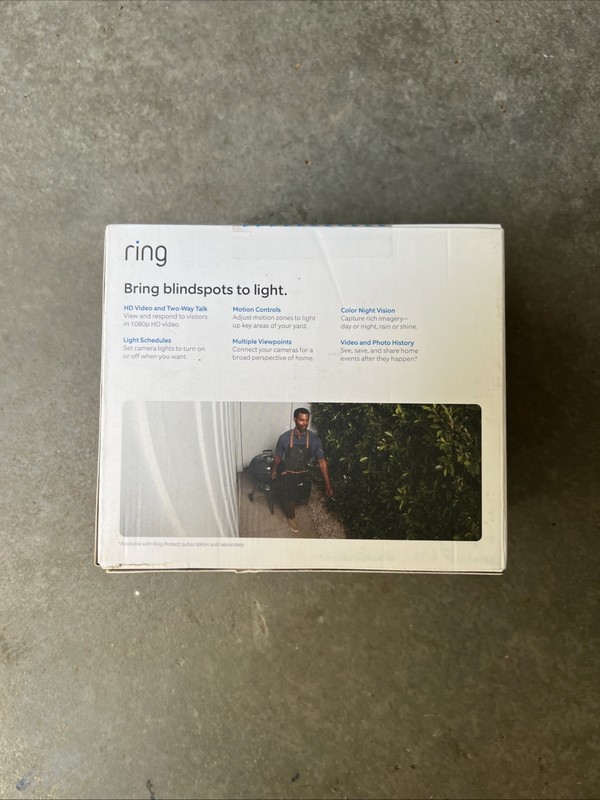 Ring Spotlight Cam + Battery White 2 Pack | Smart Security Video Camera gallery