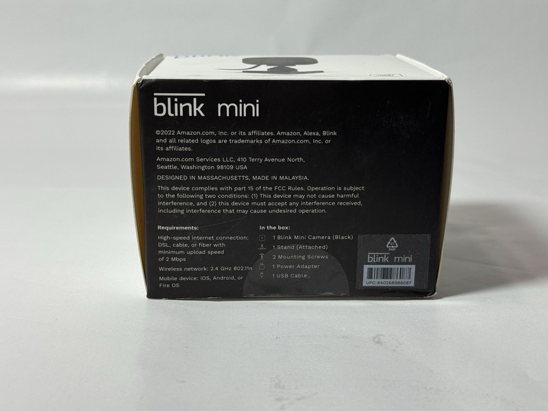 Brand New Sealed Box Blink Mini Indoor HD Security Camera 1080P Wi-Fi BCM00300UB gallery