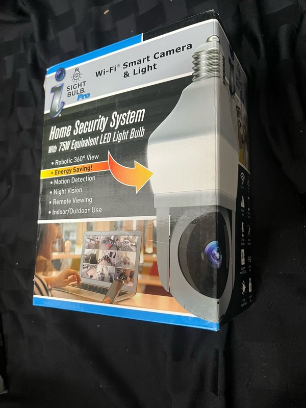 New Sight Bulb WiFi Smart Camera & Light Pro, 75W Equivalent LED Light Open Box gallery