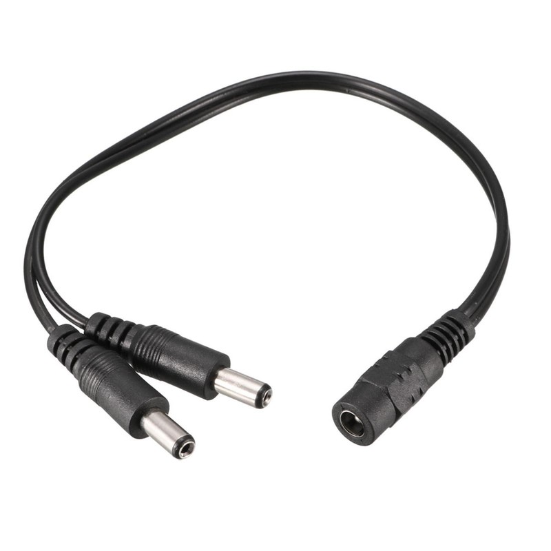 20cm 5.5 x 2.1mm 1 DC Female to 2 Male Cable Extension Adaptor For CCTV Camera