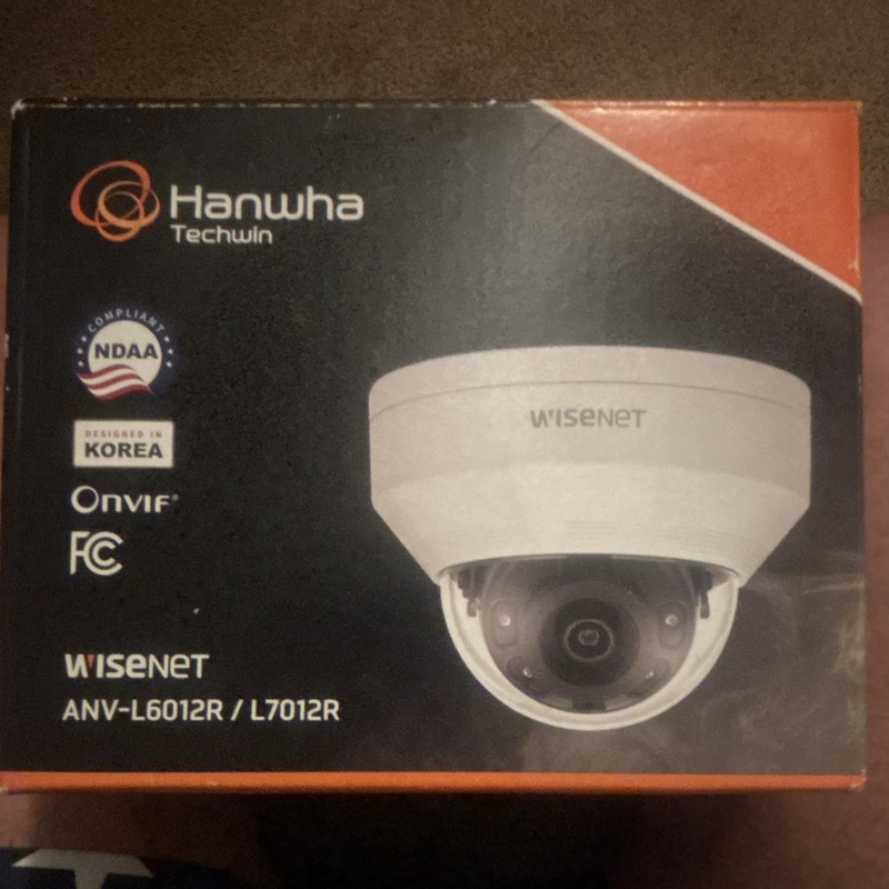 Hanwha Techwin Wisenet ANV-L7012R 4MP IP Dome Camera IR PoE ONVIF WDR