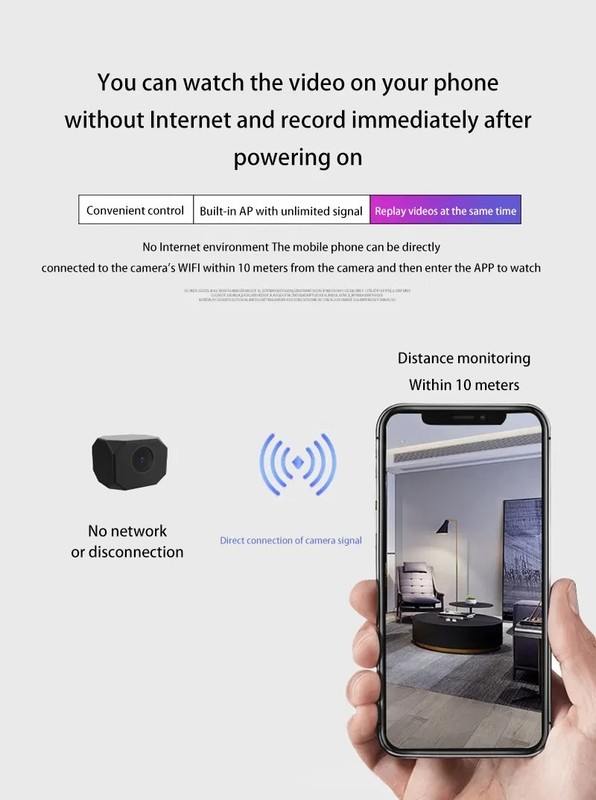 2026Smart Mini WiFi Camera WirelesS 1080PHD4K Night Cam w/Battery Home Security gallery