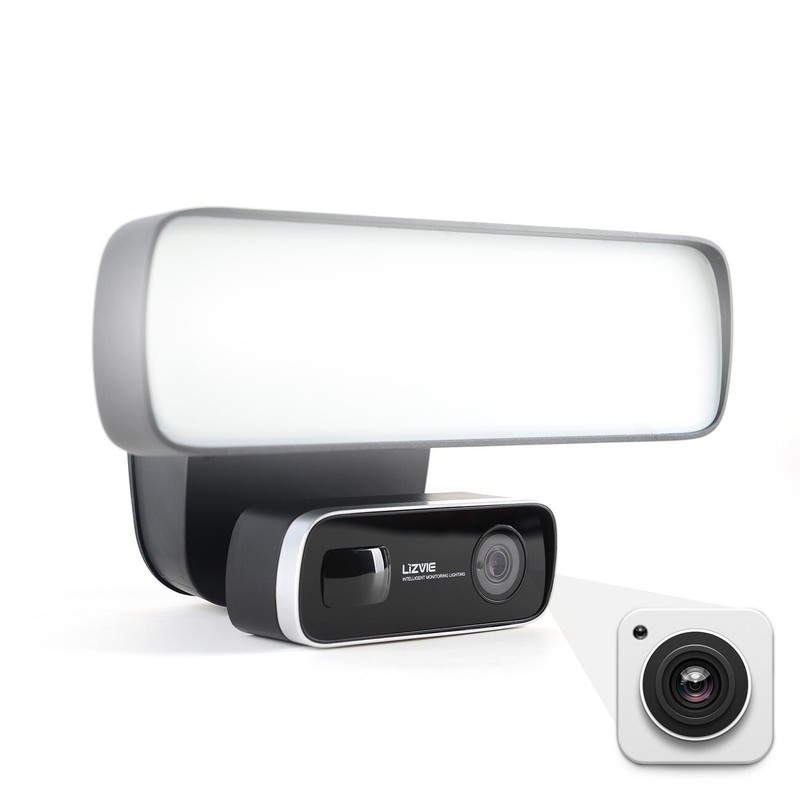 Wireless Security Camera WIFI Floodlight 24/7 LIVE Stream Smartphone App gallery