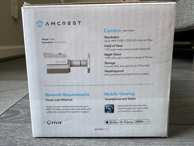 Amcrest 4MP PoE Outdoor Bullet Security IP Camera White NEW IP4M-1026EW gallery