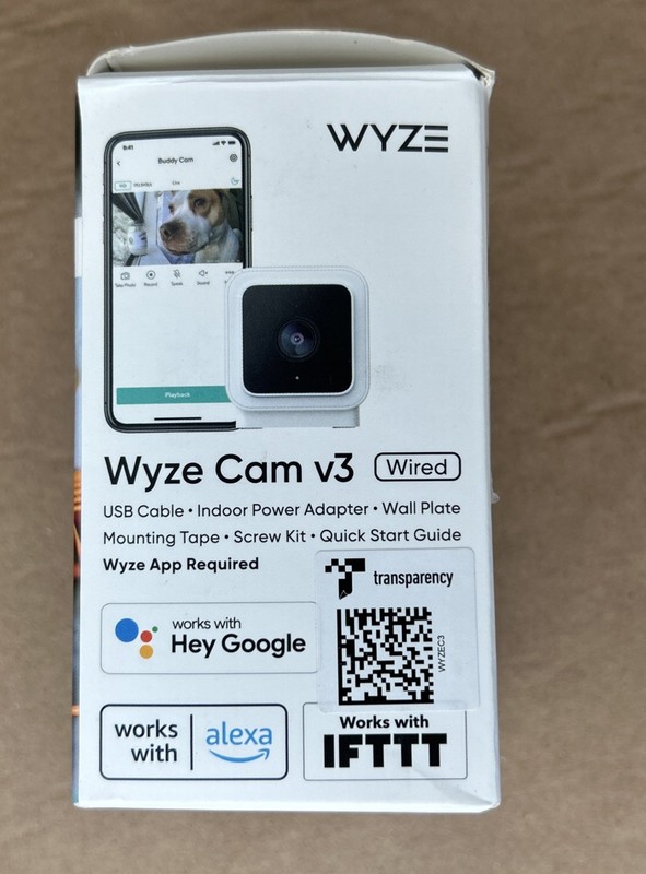 WYZE Cam v3 WYZEC3L with Color Night Vision, Wired Indoor/Outdoor Video Camera gallery