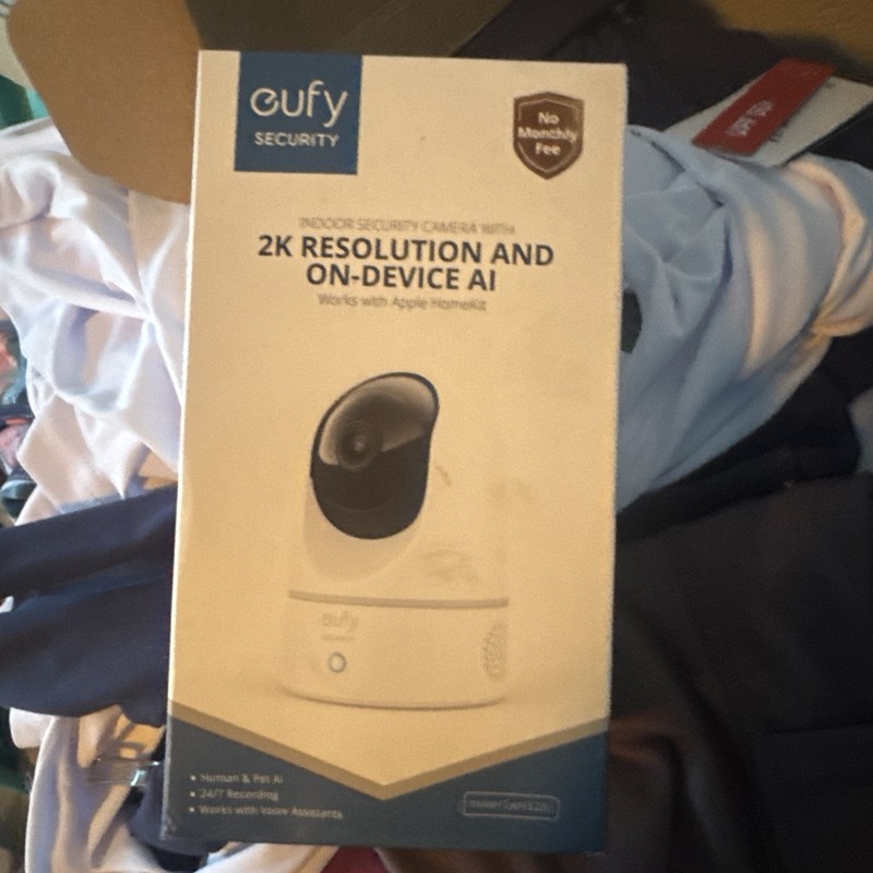 Eufy Security Indoor Cam E220 2K – Brand New (Unopened), Box Damaged