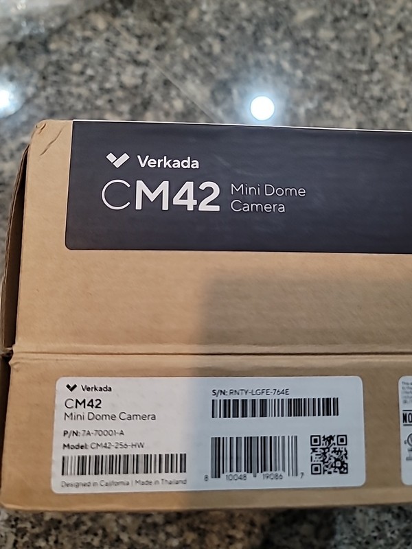 Verkada CM42 Mini Dome Security Camera – White – AS-IS LOCKED –For Parts/Display gallery