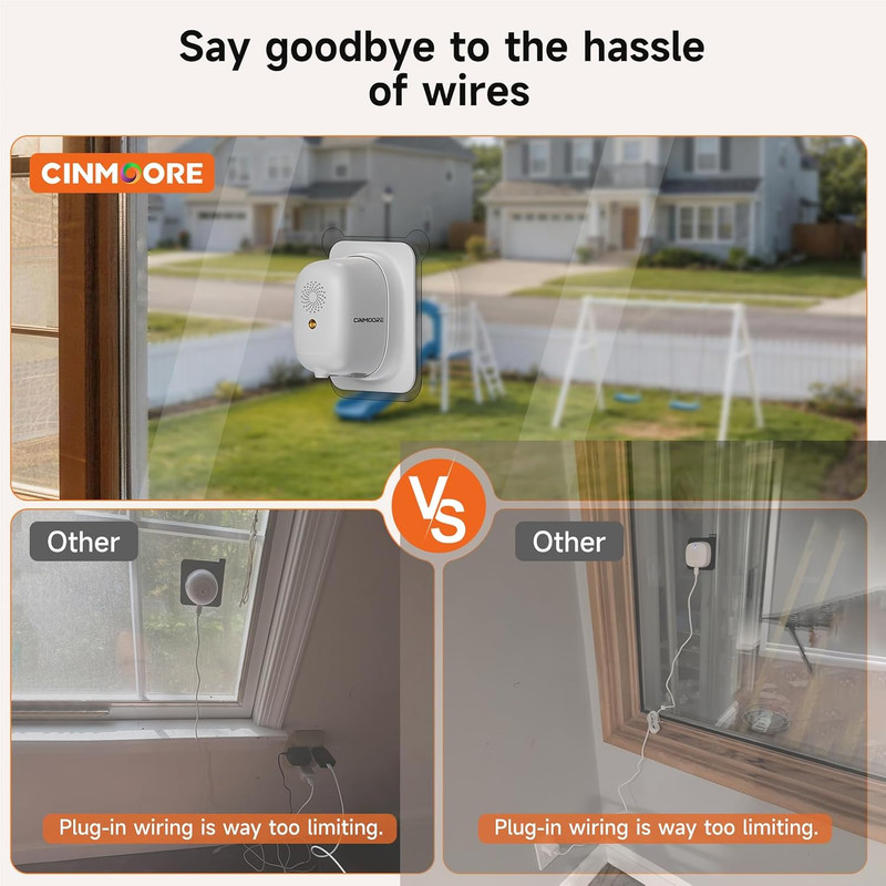 4MP 2.5K Wireless Window Camera, Rechargeable Indoor HD Home Security Camera, 2. gallery