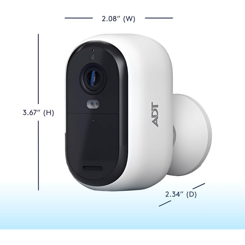 ADT Outdoor Camera Kit, DIY Home Security System 2K Wireless Outdoor Spotlight gallery