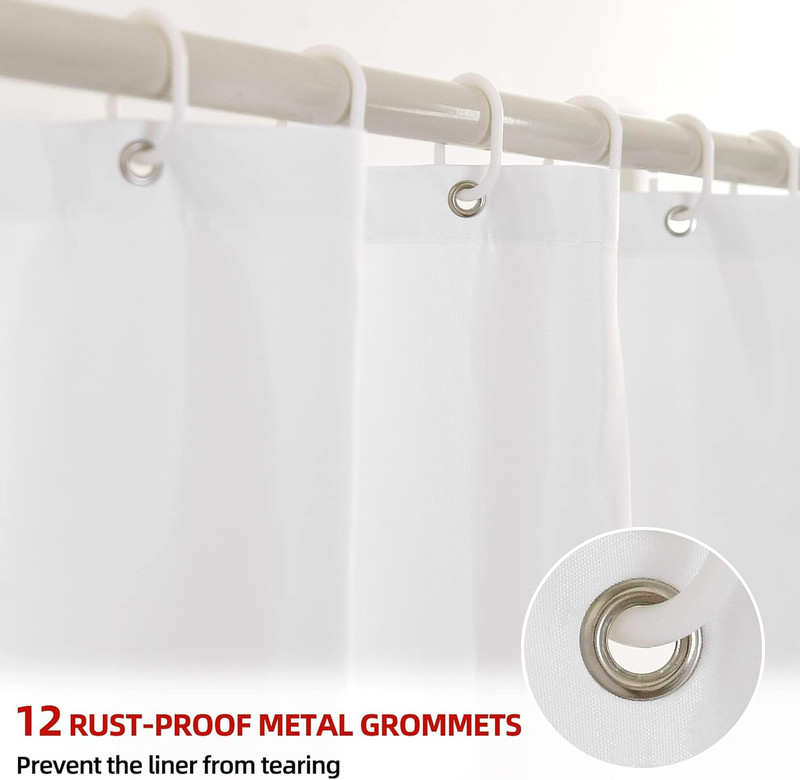 Yellow Ombre Shower Curtain 72x72 inch Modern Fabric with 12 Hooks gallery