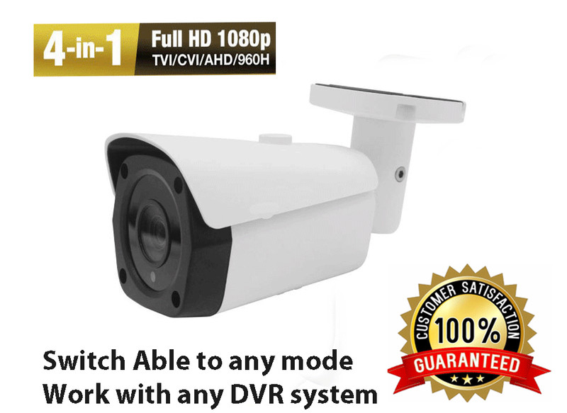 5MP Bullet Camera 2.8mm Lens Bullet Security Camera 4-IN-one UTC DNR AHD TVI ^2)
