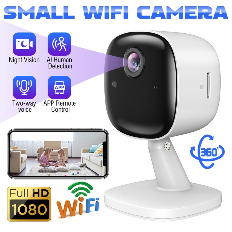 4PCS Camara De Seguridad Wifi Inalambrica Para Casa Con Vision Nocturna y Audio