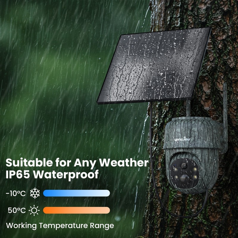 3Pack Wansview 4G LTE Cellular Solar Security Camera Outdoor Color Night Vision gallery