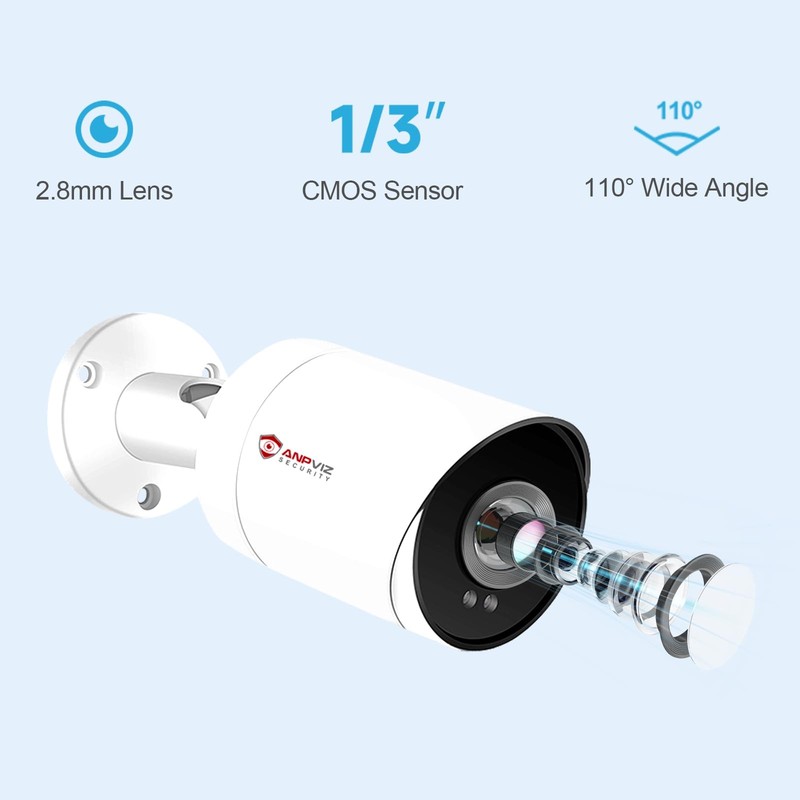 4K POE Outdoor, 8MP Bullet POE IP with Human/Vehicle Detection, Bullet with 2... gallery