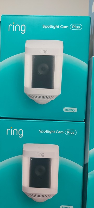 Ring - Spotlight Cam Plus Outdoor/Indoor Wireless 1080p Battery Surveillance ... gallery