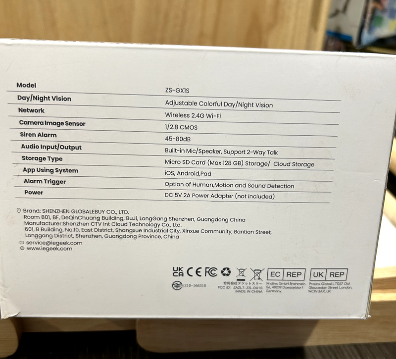 ieGeek ZS-GX1S Wireless Outdoor Battery Power Security Camera Solar Pan NightVis gallery