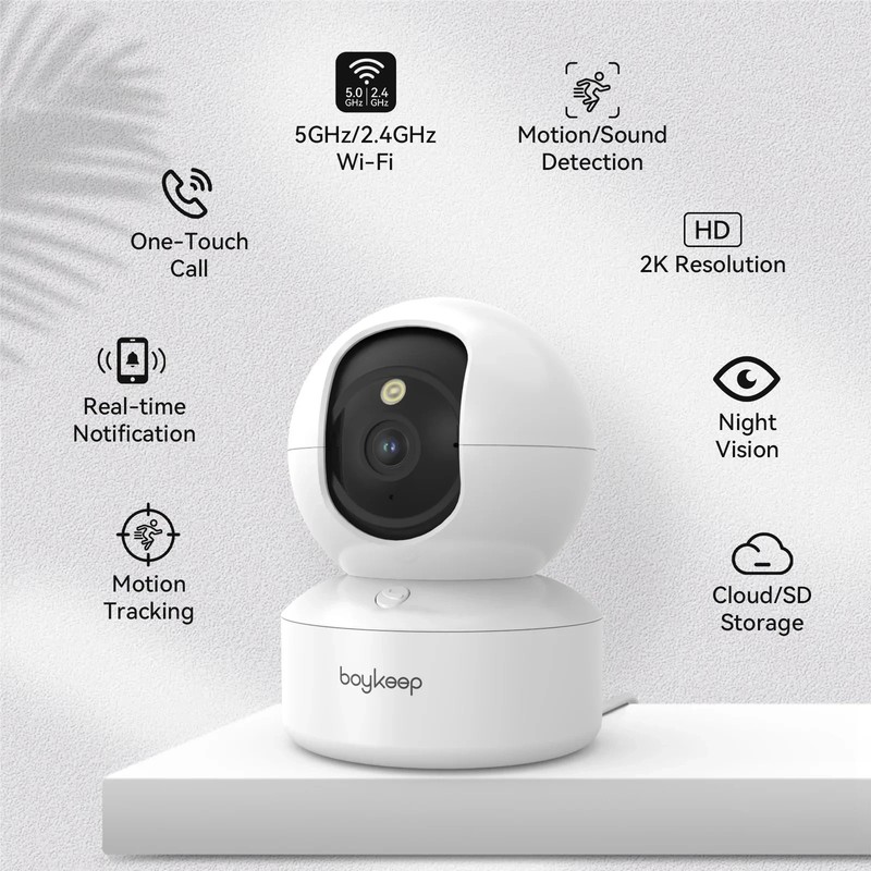 BoyKeep Camera Indoor Security Night Vision Cloud Storage Motion tracking 5g