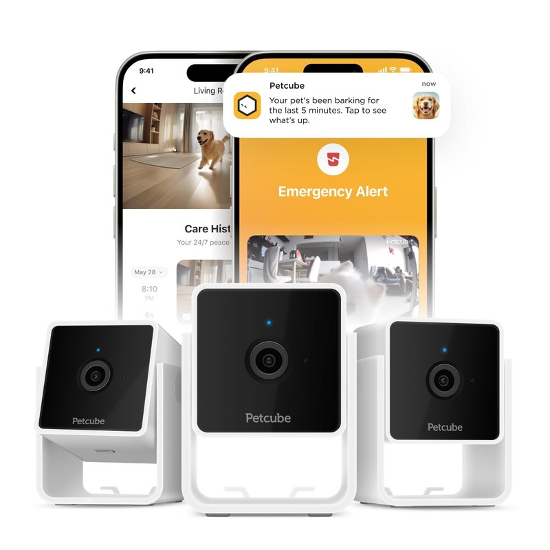 Cam Pack of 3 Indoor Home Cameras with 1080p HD Video, 2-Way Audio, Motion De…