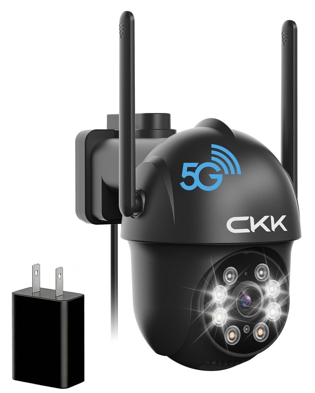 2K Security Camera Outdoor Corded Power, 3MP PTZ WiFi Home Security Camera – …