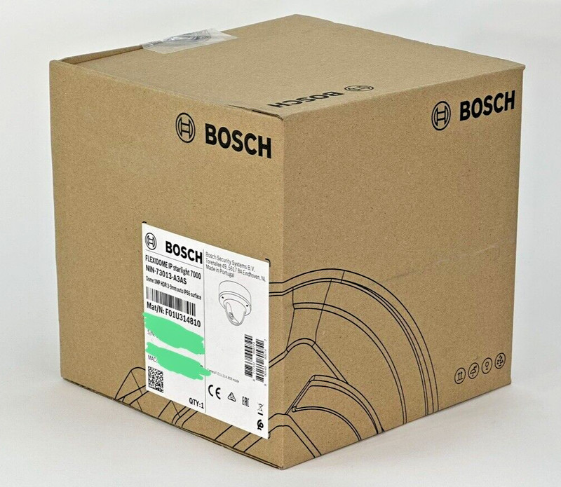 Bosch NIN-73013-A3AS IP Starlight Flexidome 7000 VR 1MP HDR 3-9mm auto Dome IP66 gallery