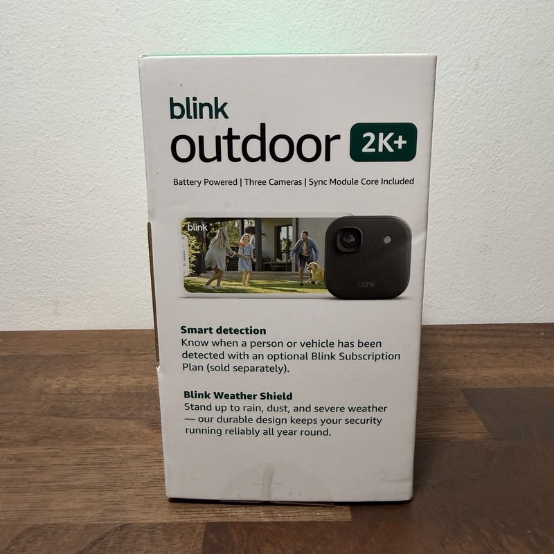 NEW BLINK OUTDOOR 2K+ WIRELESS SECURITY 3 CAMERA SYSTEM - BLACK - SHIPS TODAY gallery