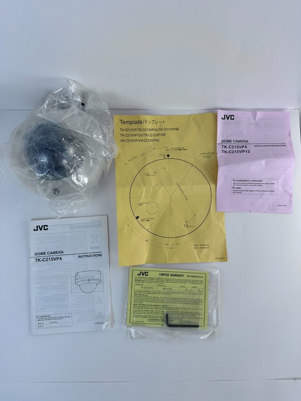 JVC TK C215VP4U Dome Security Camera 540TVL CCTV New gallery
