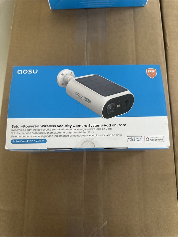 Aosu Solar Powered Wireless Security Camera System Add On Cam Solar Cam P1 Se