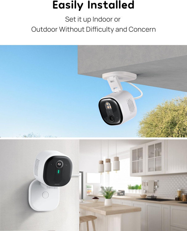 2K Camaras Para Puertas De Entrada Casa Apartamentos WiFi Seguridad Con Audio gallery