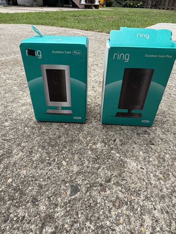 Ring Stick Up Plug-in 1080p HD Security Camera - Black No Battery gallery