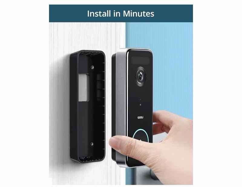 AOSU Doorbell Camera Wireless, 5MP Ultra HD, 2.4/5 GHz WiFi gallery