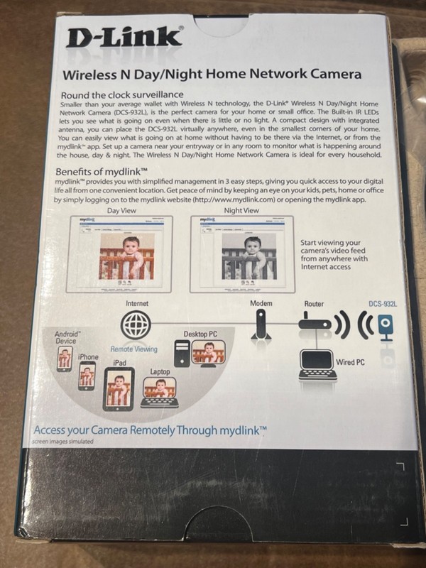 D-Link DCS-932L Wireless Day/Night Home Network Security Camera. New in box. gallery